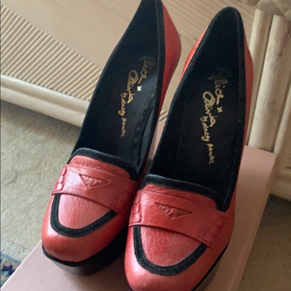 Alice and Olivia block heels
